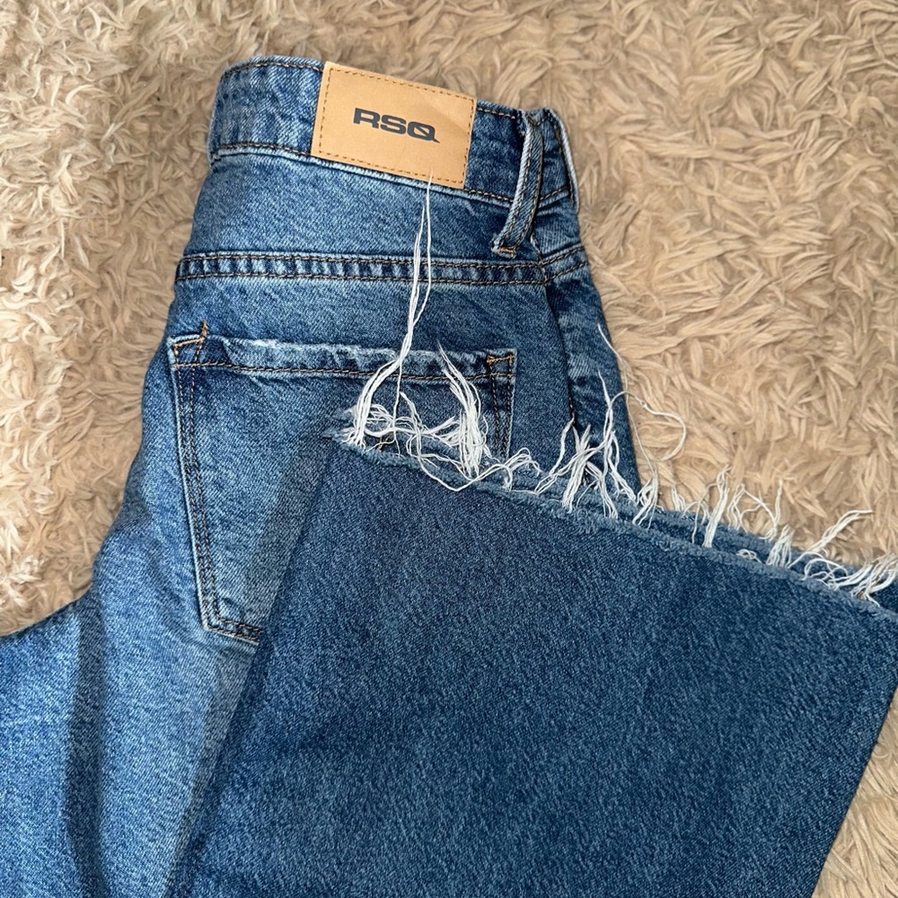 RSQ wide leg cropped jeans size 27 never worn